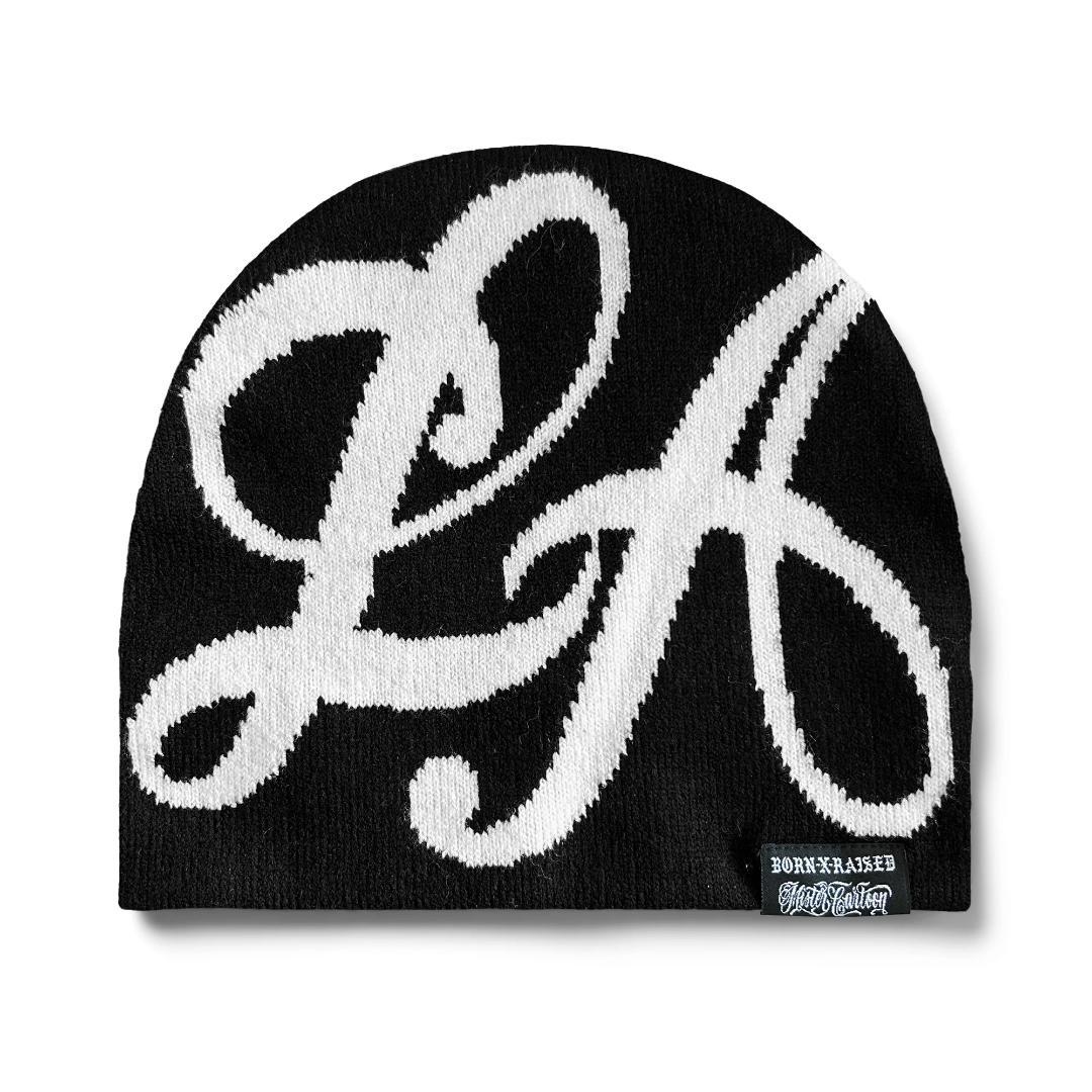 帽子 MR CARTOON BORN RAISED LA SCRIPT SKULLY