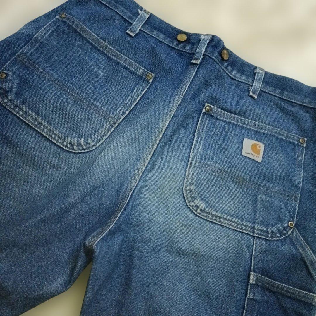 【希少】Carhartt ダブルニー デニム B07 サイズ 34×30 廃盤