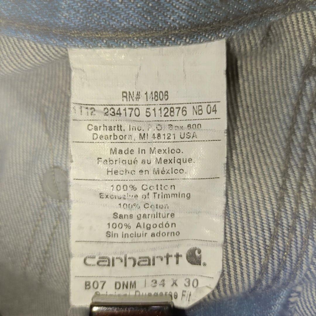 【希少】Carhartt ダブルニー デニム B07 サイズ 34×30 廃盤