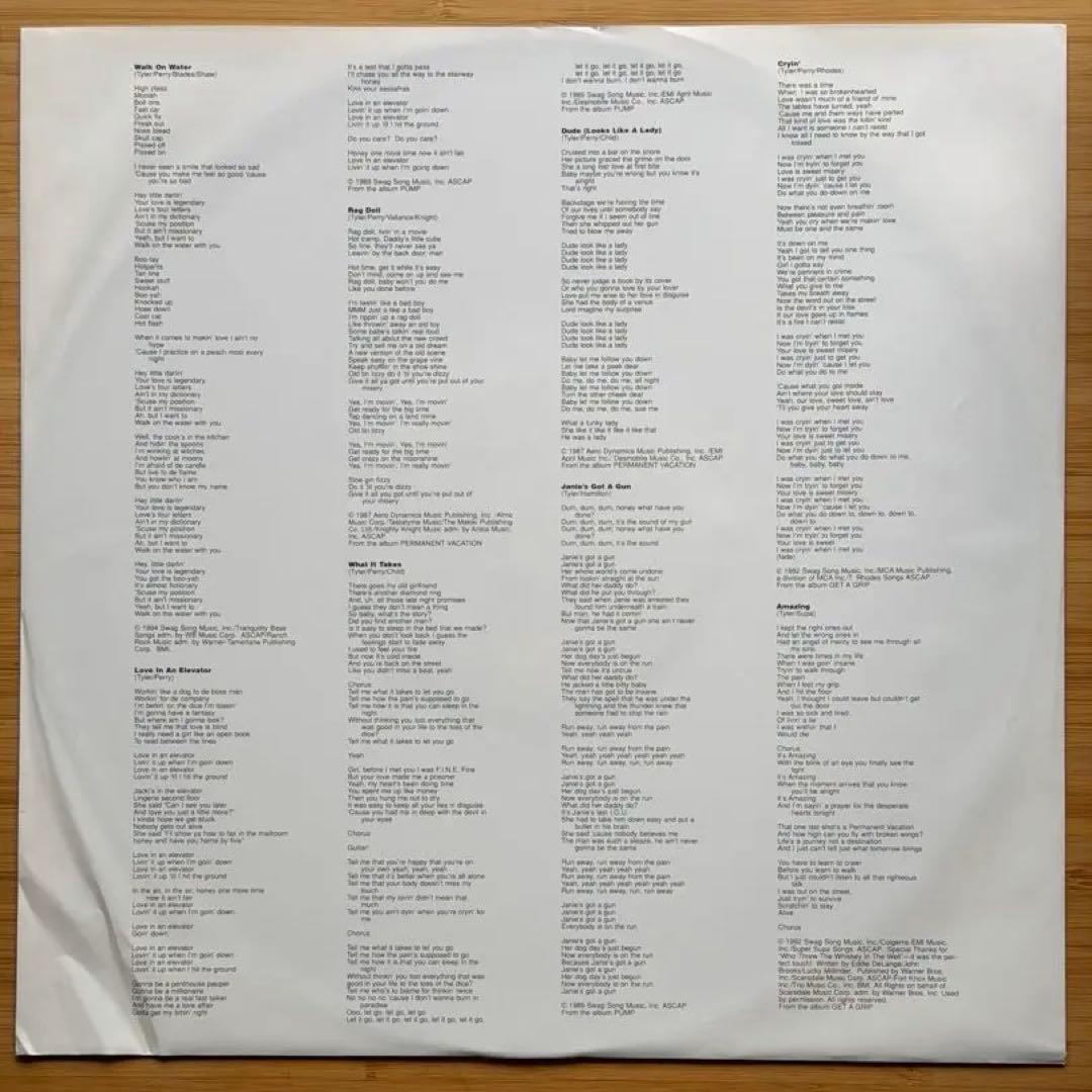 Aerosmith BIG ONES レコード 1994年