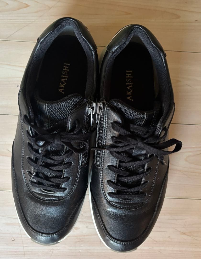 AKAISHI 163母趾楽ウォーキング 25cm ブラック