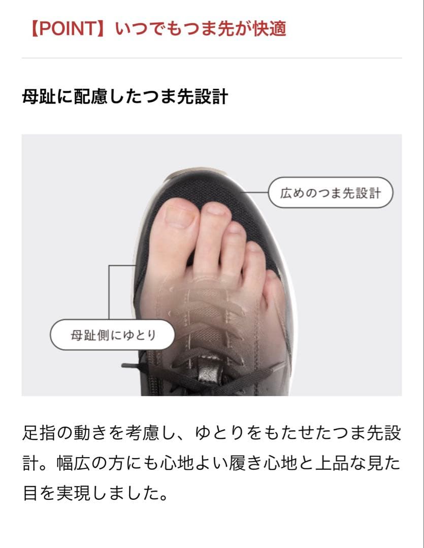 AKAISHI 163母趾楽ウォーキング 25cm ブラック