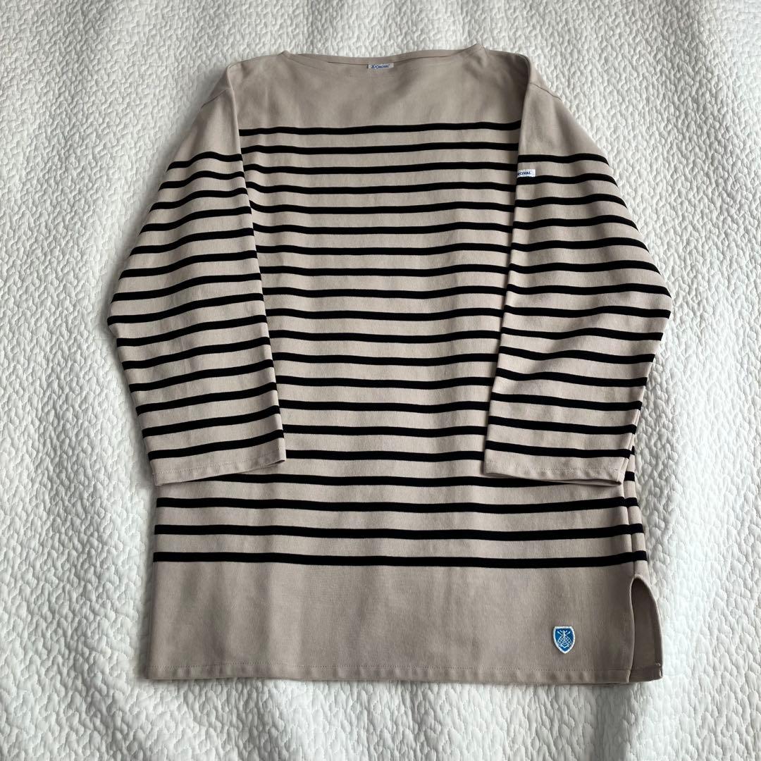 【新品タグ付】SLOBE IENA ORCIVAL ビッグボーダーカットソー