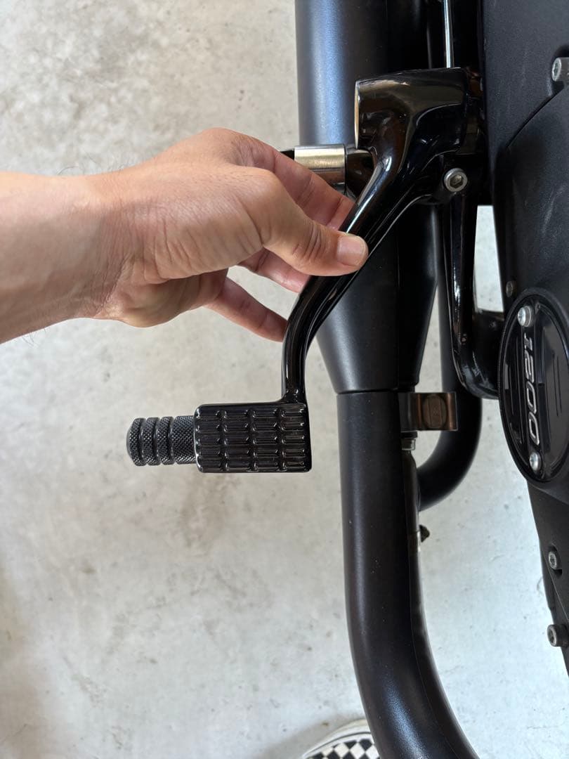 キジマ アルミブレーキアーム スポーツスター ブラック