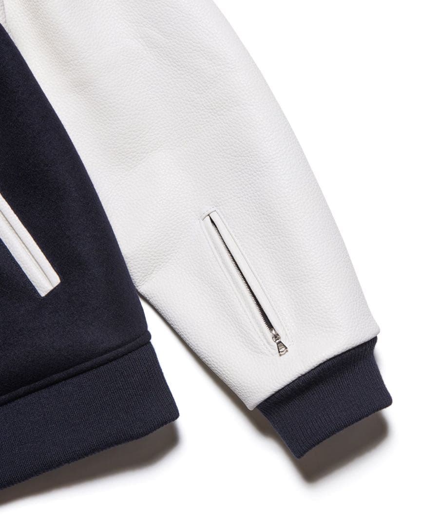 ジャケット・アウター SOPHNET. MELTON LAMBSWOOL VARSITY JACKET