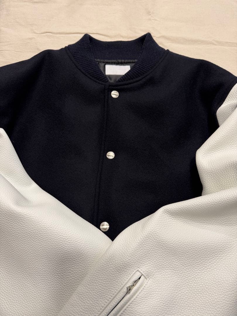 ジャケット・アウター SOPHNET. MELTON LAMBSWOOL VARSITY JACKET