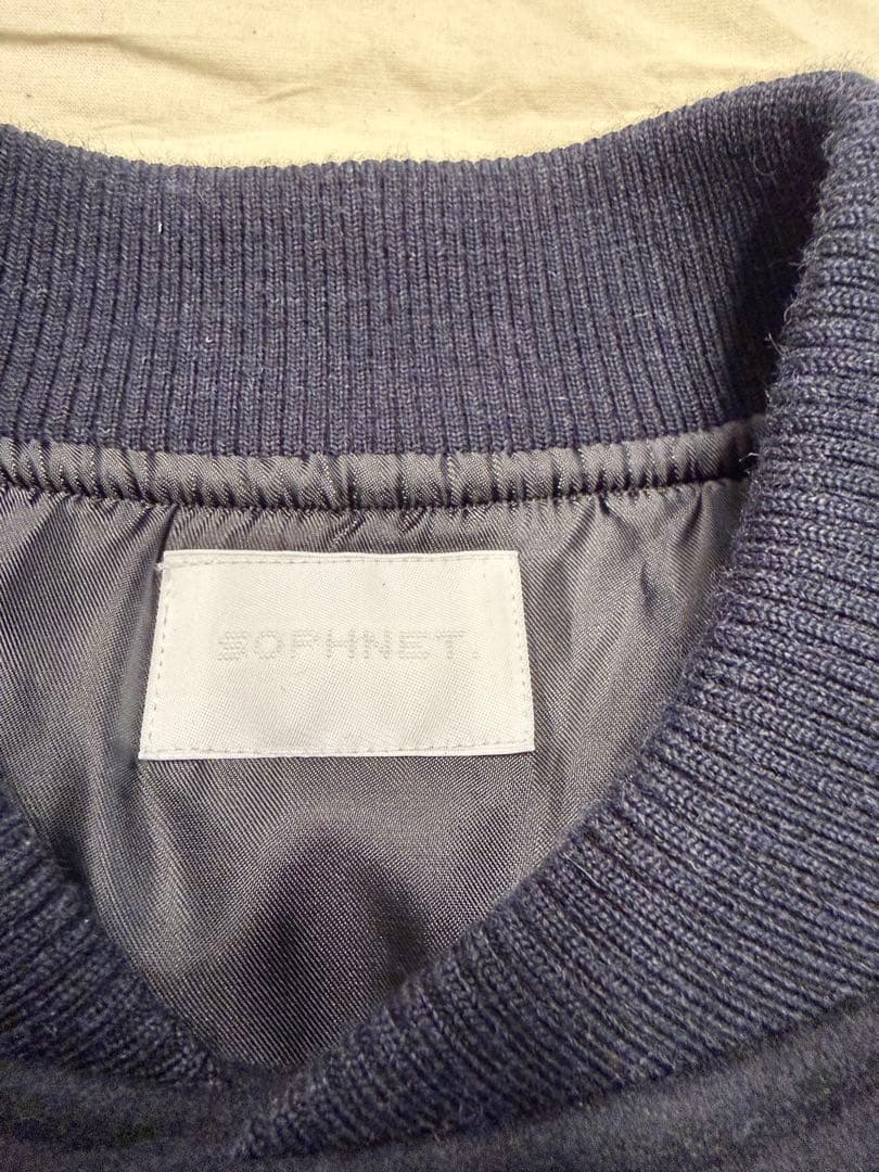 ジャケット・アウター SOPHNET. MELTON LAMBSWOOL VARSITY JACKET