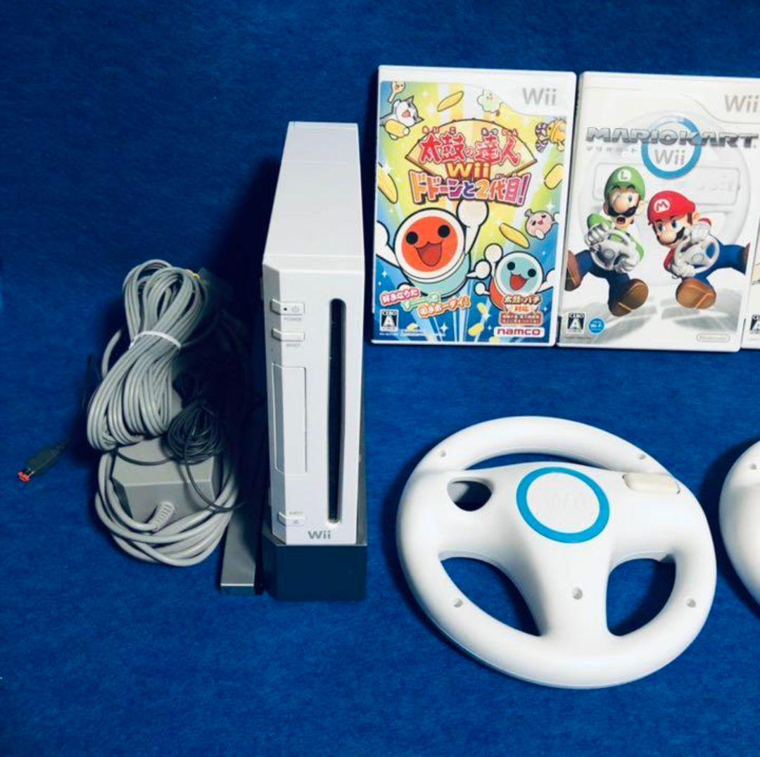 任天堂 Wii マリオカート ハンドル 太鼓の達人 タタコン セット