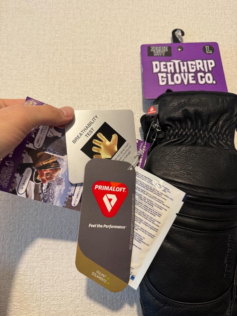 スキー・スノーボードアクセサリー DEATH GRIP Zombie Leather Glove Mitt