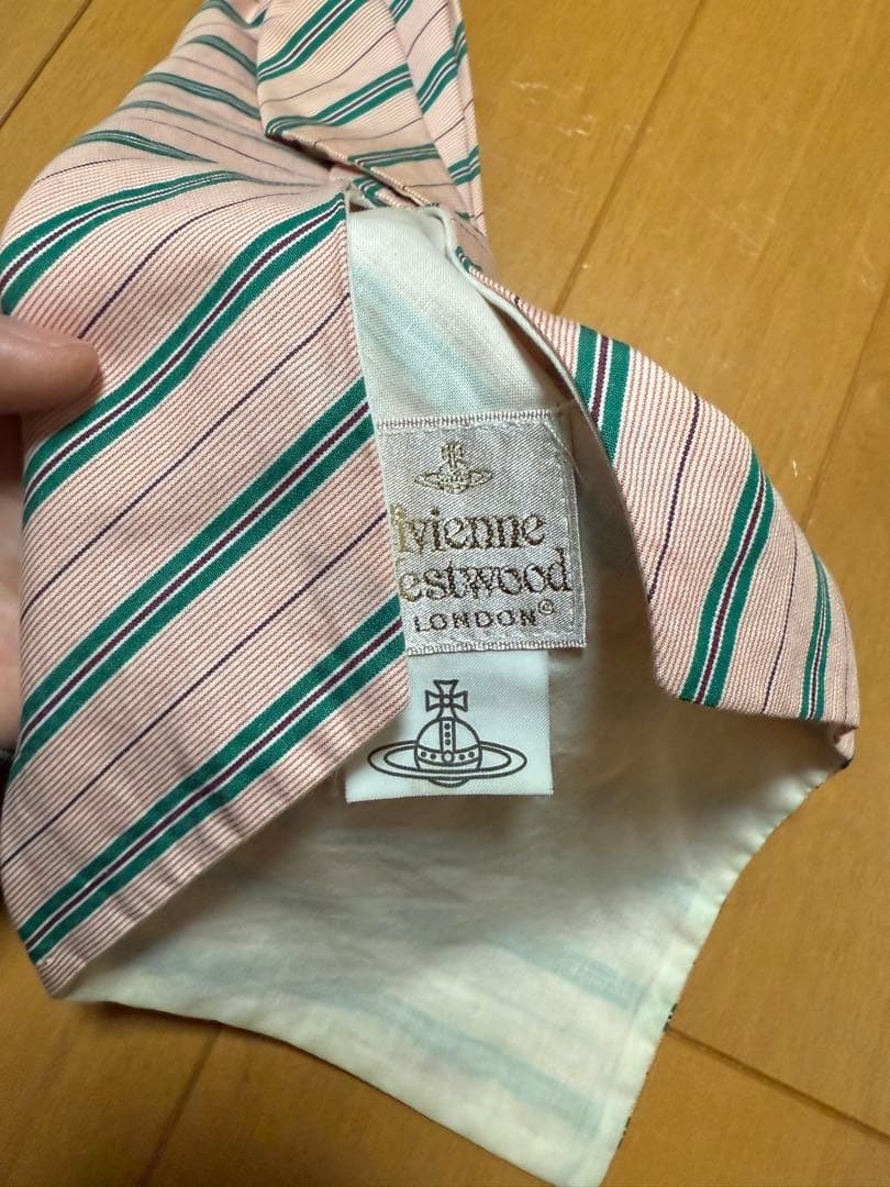 vivienne westwood 兼用ストライプ ネクタイ