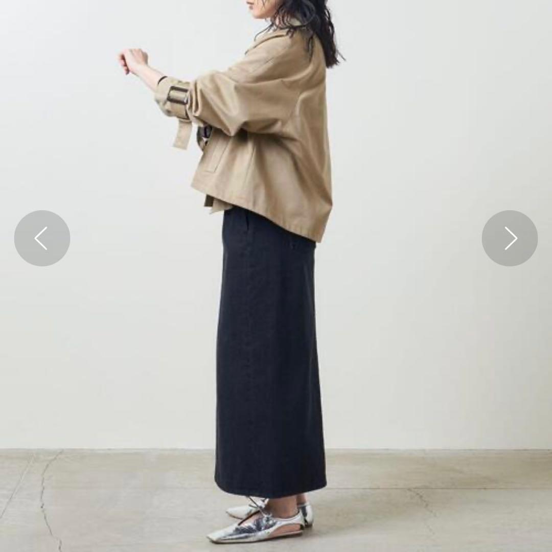 2024 マルゥユナイテッドアローズ ショートトレンチコート 36 ベージュ