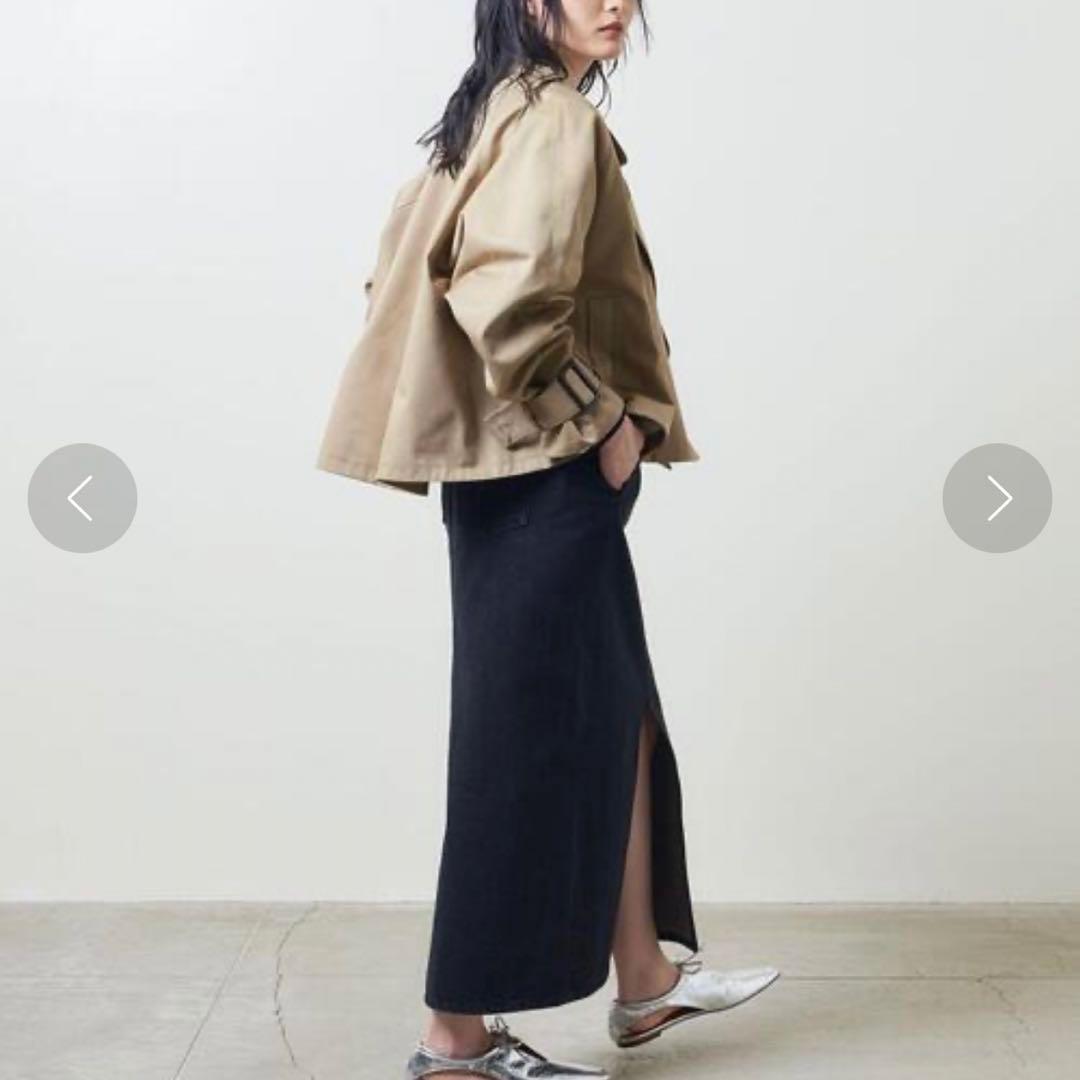 2024 マルゥユナイテッドアローズ ショートトレンチコート 36 ベージュ