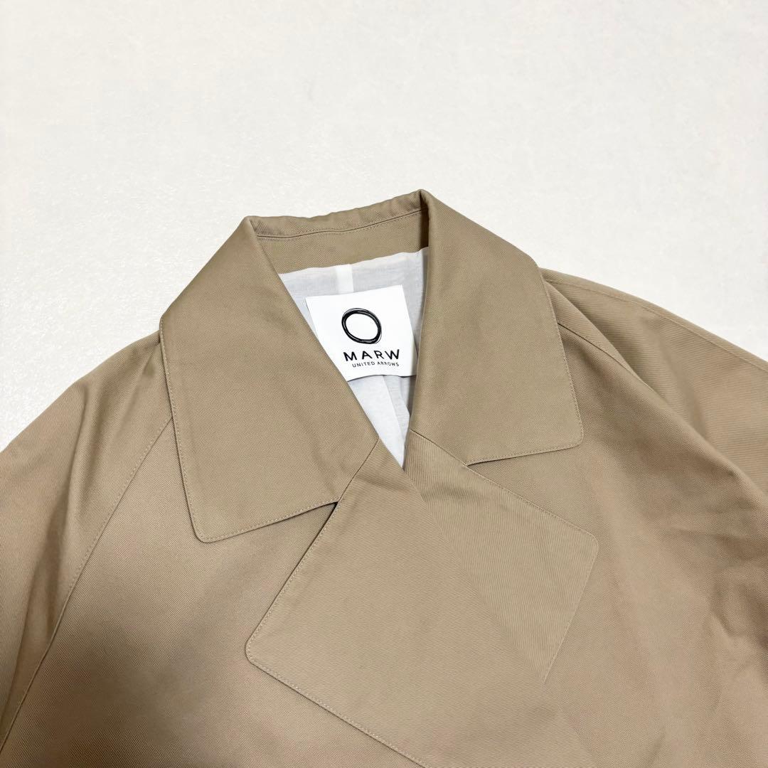 2024 マルゥユナイテッドアローズ ショートトレンチコート 36 ベージュ