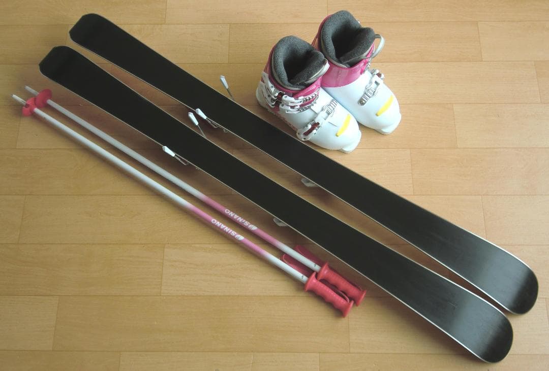 ■■送料無料■Hart■子供用スキーフルセット■板118靴22■WAX済■■