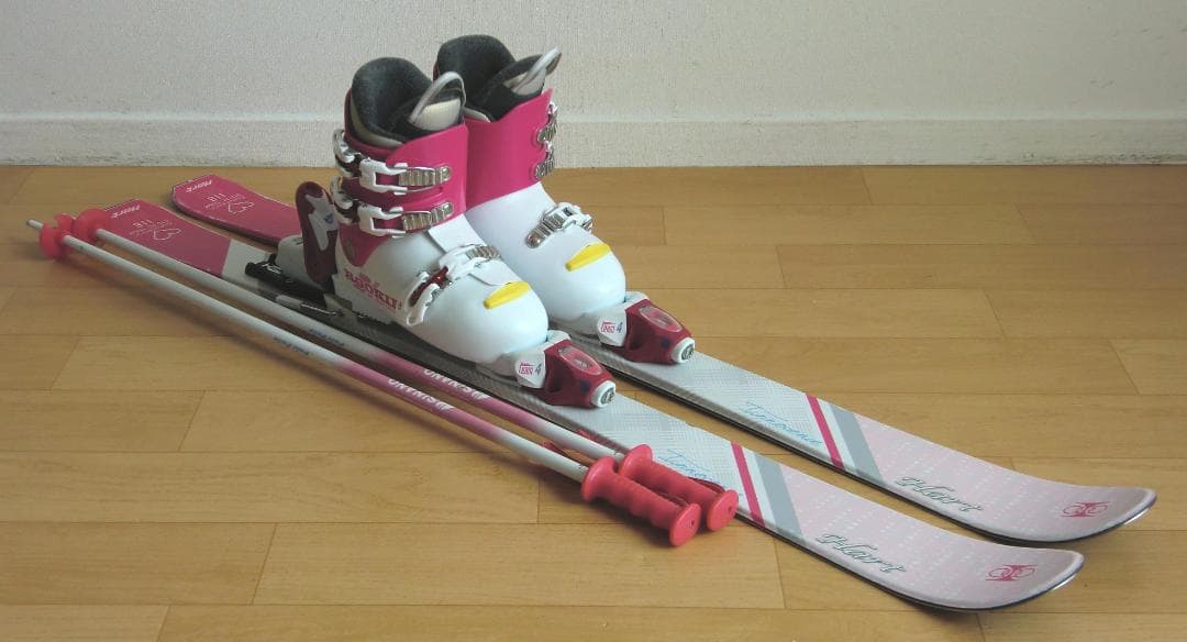 ■■送料無料■Hart■子供用スキーフルセット■板118靴22■WAX済■■