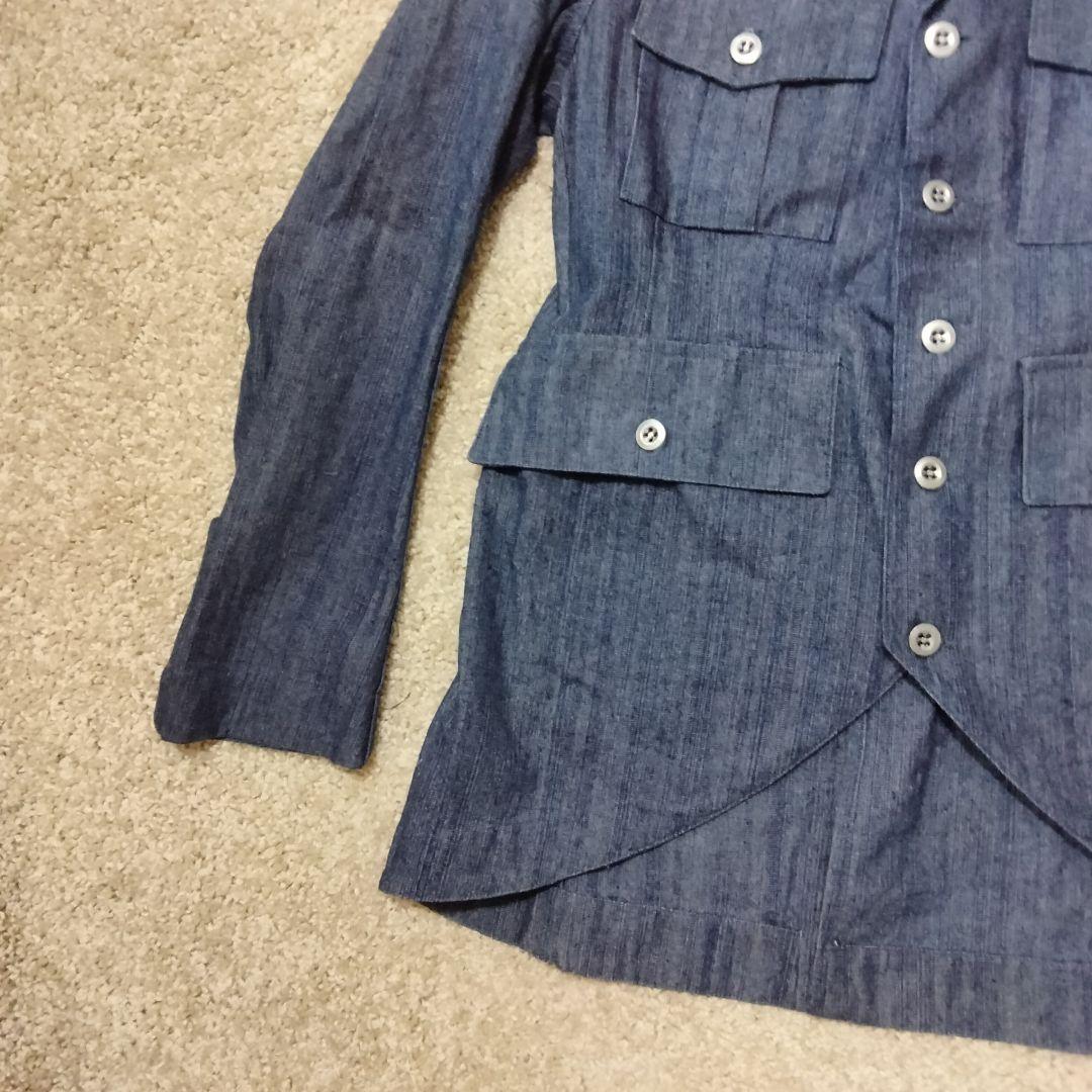 [美品】MARC LE BIHAN マルクルビアンデニム地テーラードジャケット1