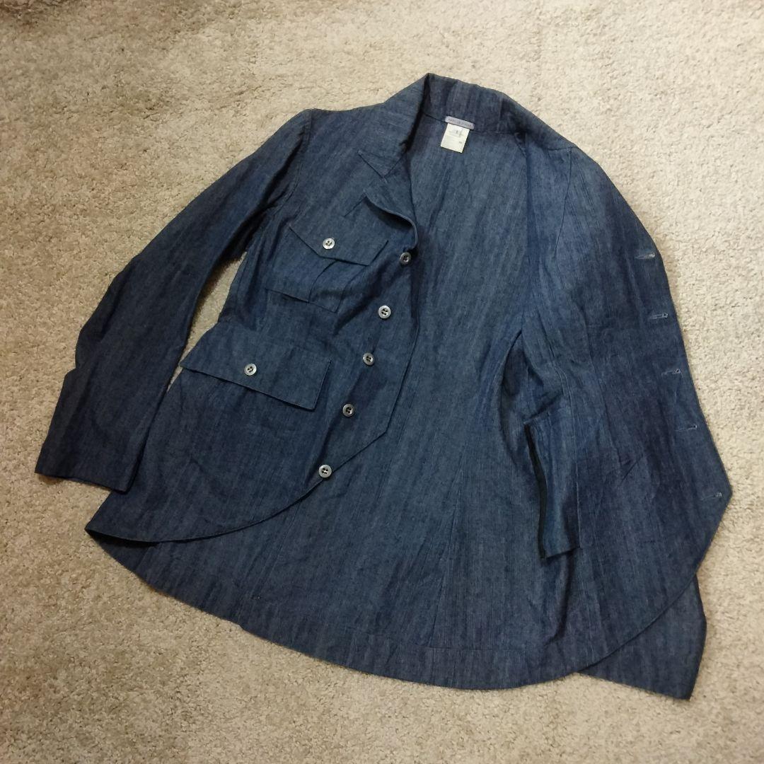 [美品】MARC LE BIHAN マルクルビアンデニム地テーラードジャケット1