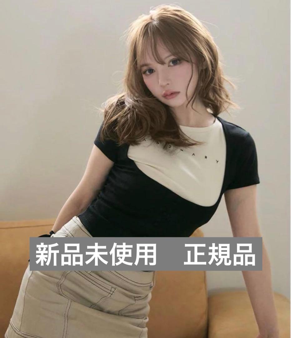 トップス ANDMARY Mary logo tops black