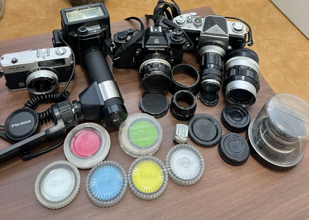 ☆NIKON☆ニコン F 富士山 フォトミック ストロボ　レンズ　カメラセット