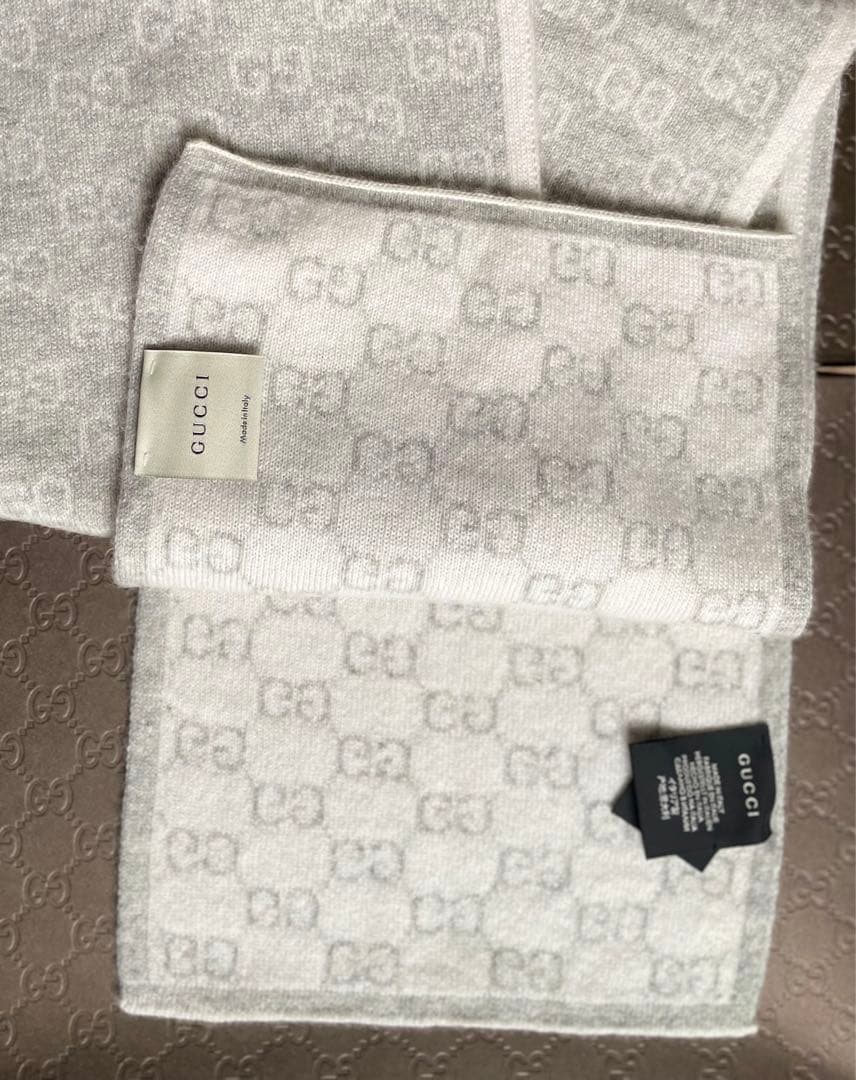 GUCCI マフラー レディース カシミヤ100%