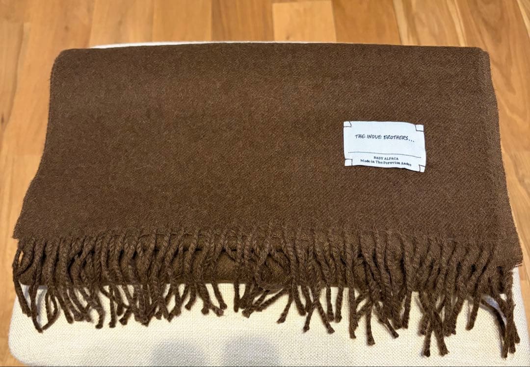 INOUE BROTHERS ブラウン ウールマフラー