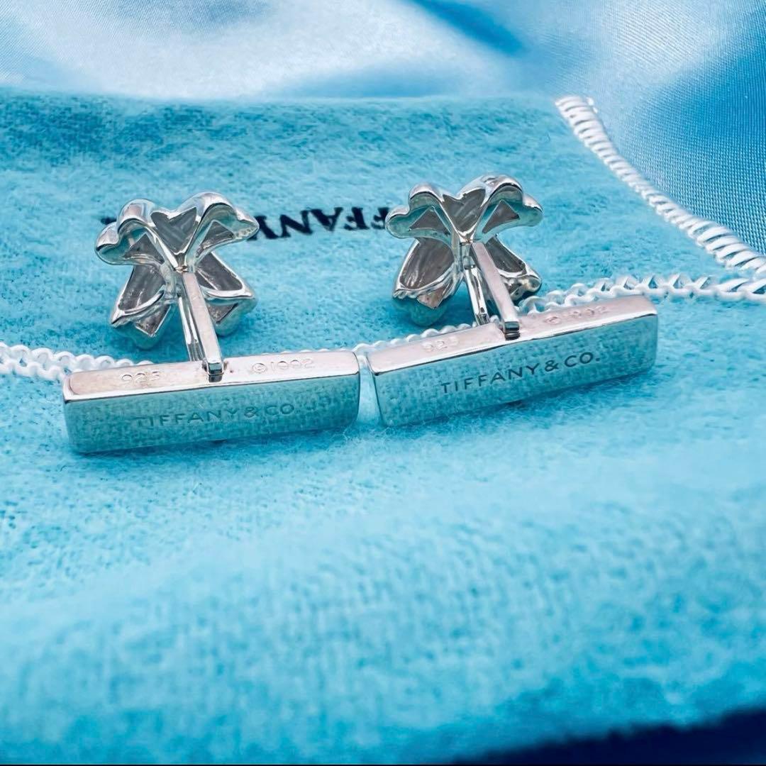 超美品　ティファニー　シグネチャー　クロスX　シルバー　カフス