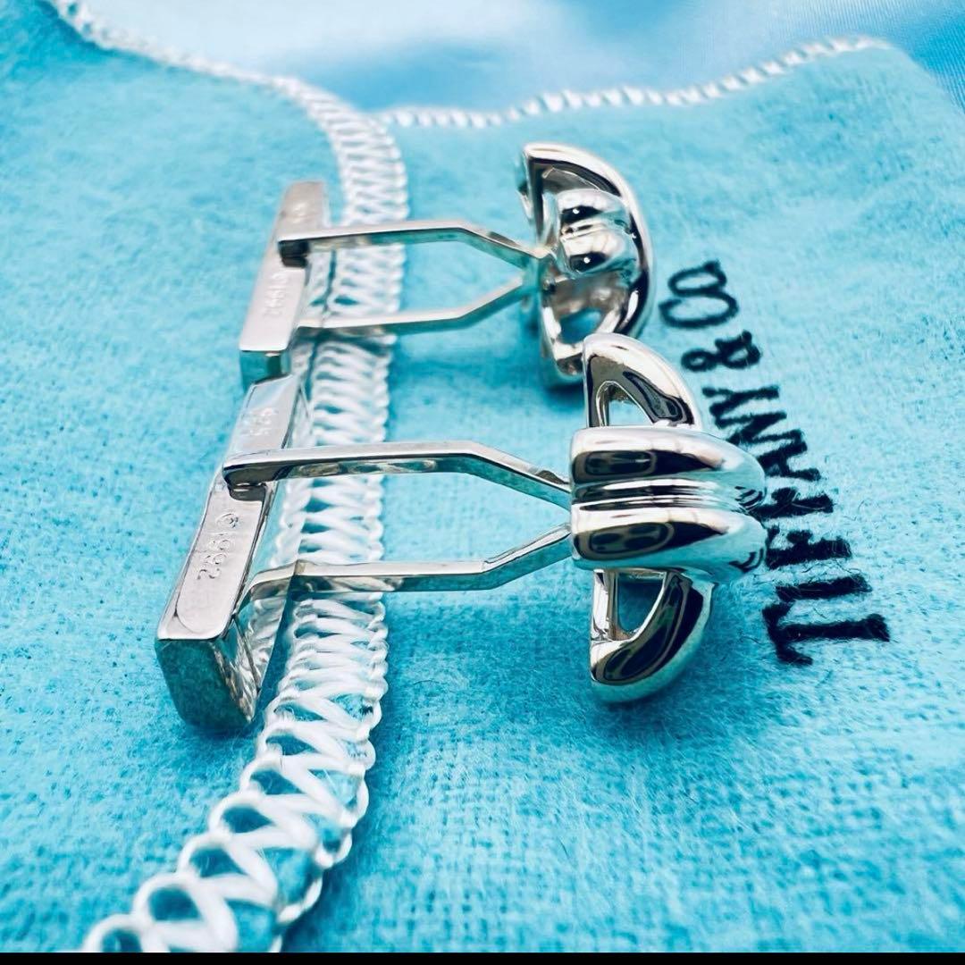 超美品　ティファニー　シグネチャー　クロスX　シルバー　カフス