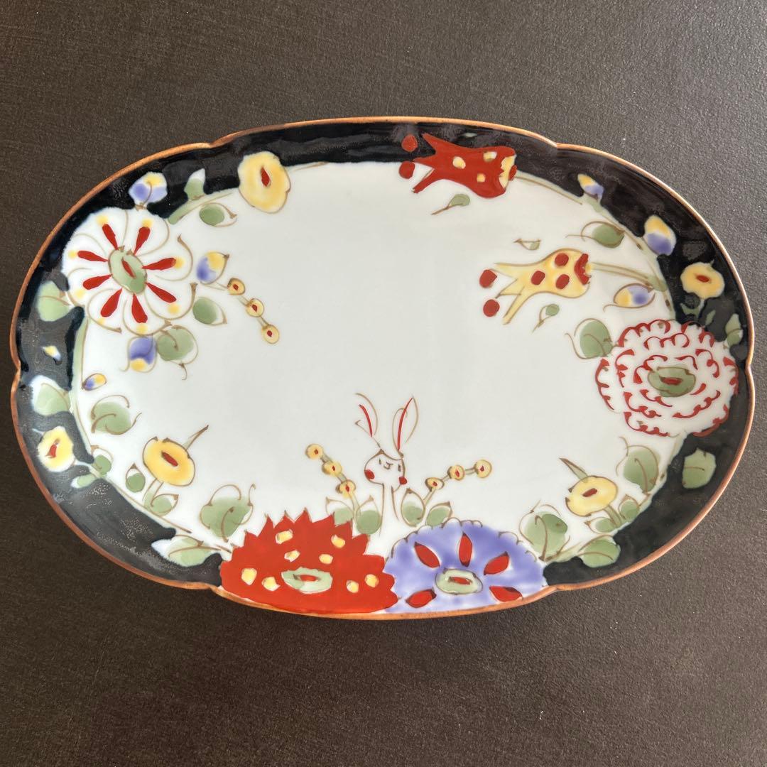 タイムセール　空萌工房　作家　田口紀美子さん　うさぎシリーズ　プレート２枚