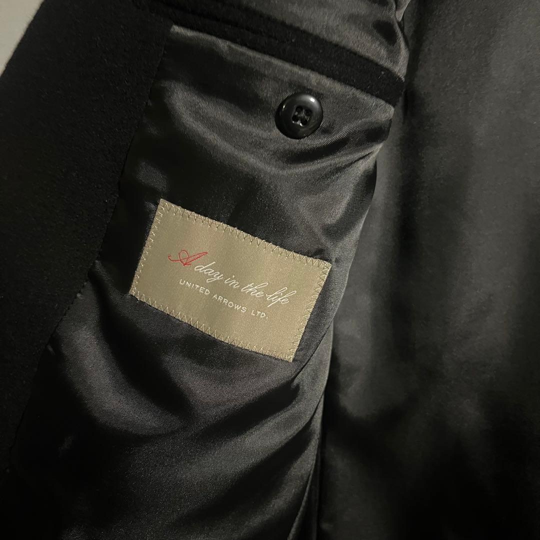 美品　UNITED ARROWS チェスターコート　黒 Lサイズ