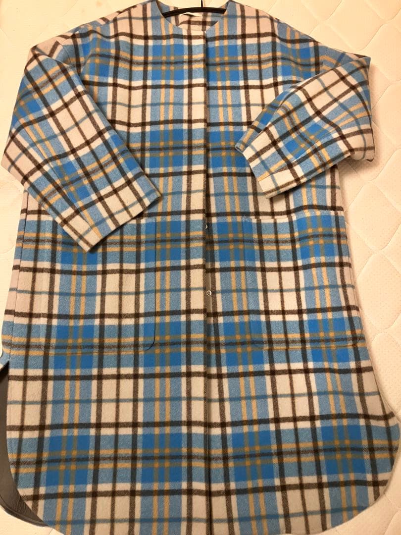 美品！yori チェックコート38