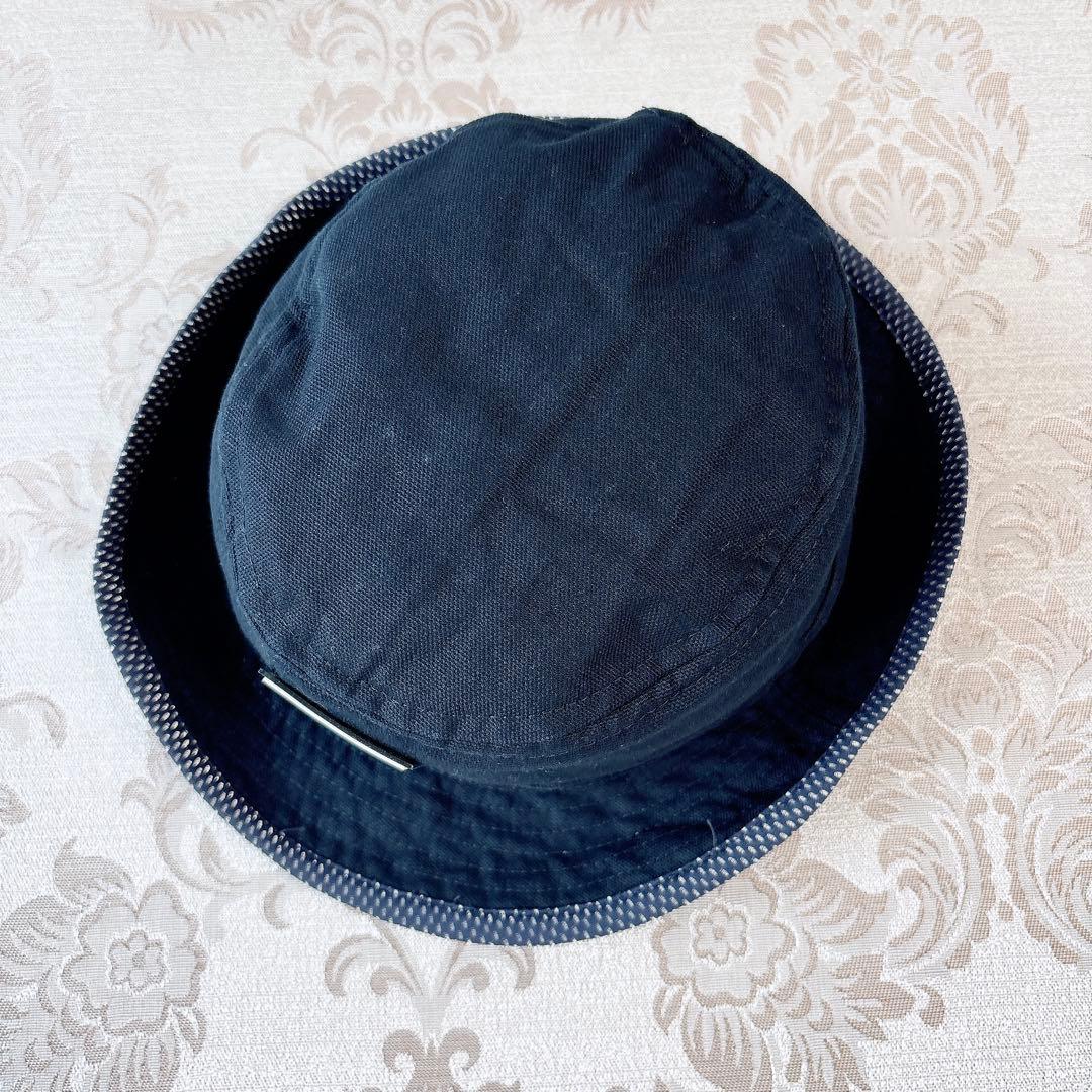 CHANEL❤️バケットハット❤️スポーツライン❤️帽子　コットン　ネイビー　Lサイズ