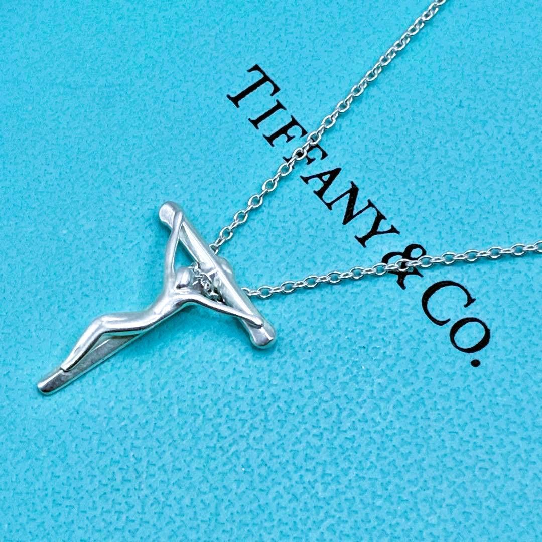 【希少】ティファニー　ロザリオ　十字架　クロス　ネックレス　シルバー　廃盤品