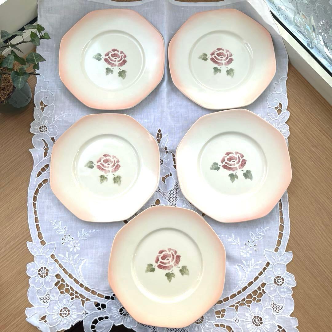 【未使用】Manyマニーローズ♥ケーキプレート 5枚セット