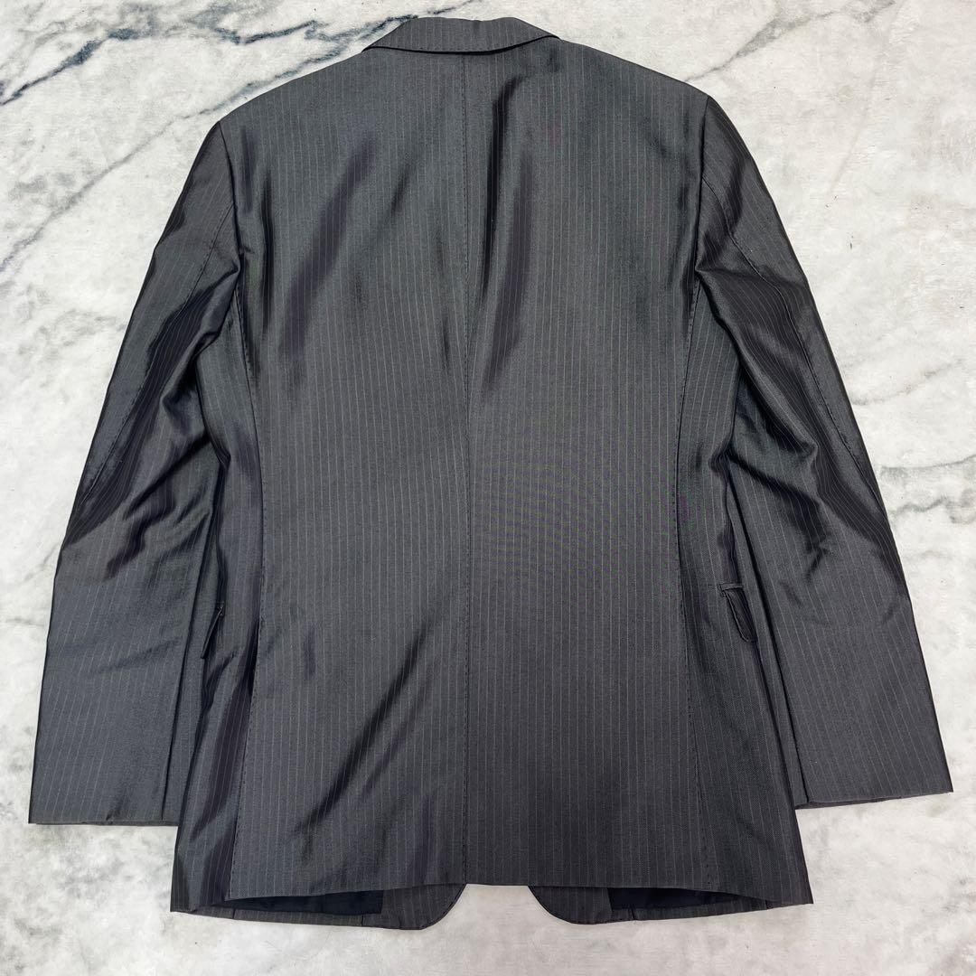 バーバリーブラックレーベル　スリーピース　シャードストライプ　Mサイズ　グレー系