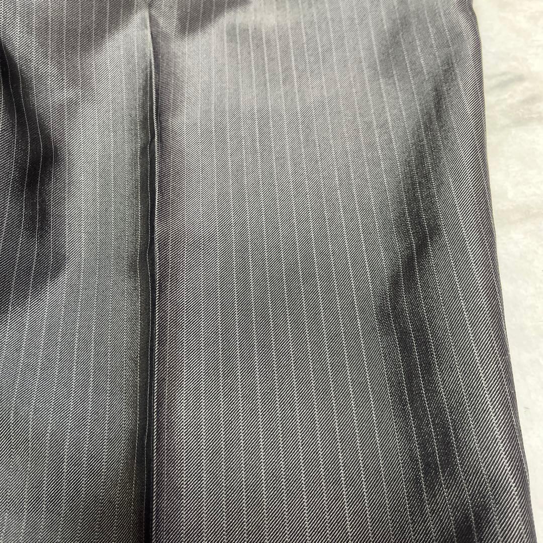 バーバリーブラックレーベル　スリーピース　シャードストライプ　Mサイズ　グレー系