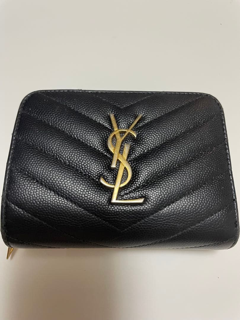 ◎SAINTS LAURENT サンローラン2つ折りコンパクト財布