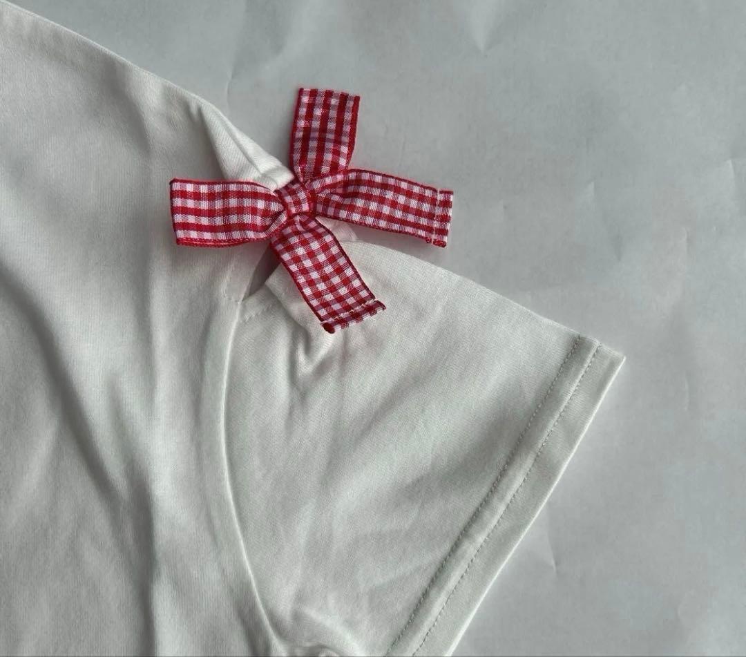 メゾピアノ　mezzo piano いちごTシャツ、スカートセット♡