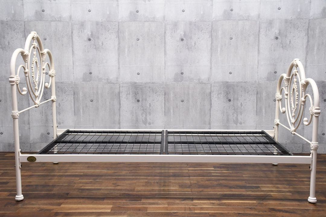 EHK53 ローラアシュレイ サマセット シングルベッドフレーム アイボリー