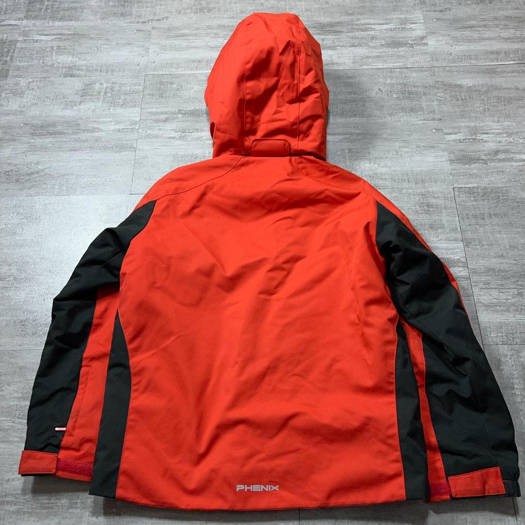 近年モデル Phenix フェニックス スキーウェア 赤×黒 150cm 袖ロゴ