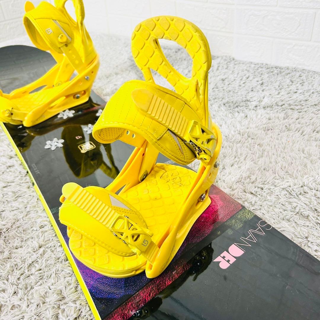 レディース SAVANDER 143cm バートン スノーボード セット 初心者