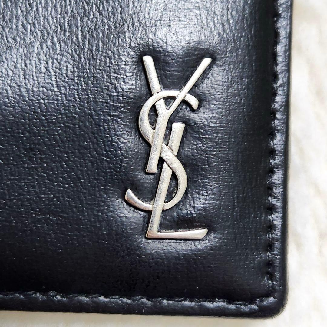 ✨美品✨サンローラン　マネークリップ　二つ折り　カサンドラ　YSL カードケース