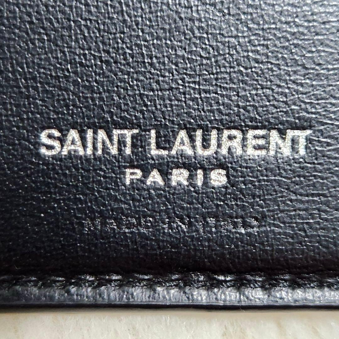 ✨美品✨サンローラン　マネークリップ　二つ折り　カサンドラ　YSL カードケース