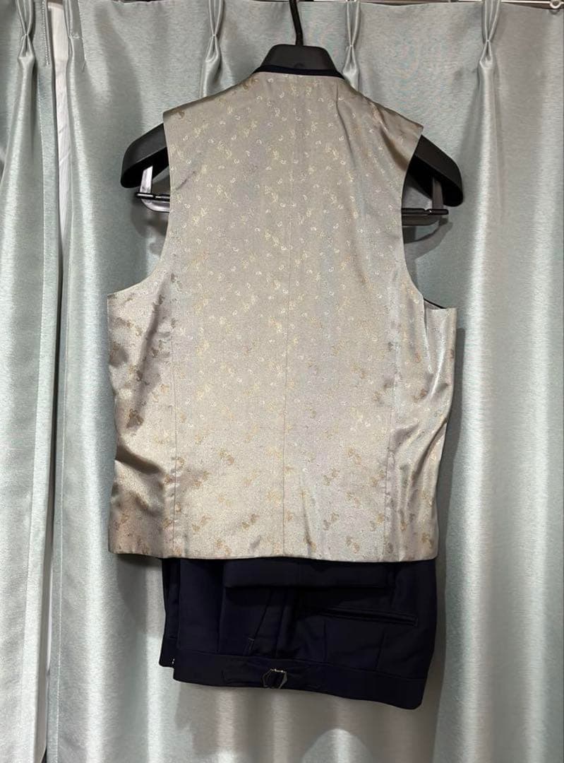 美品 英国製テーラーロッジ　3ピーススーツ　ウール&モヘヤ　光沢&高級感