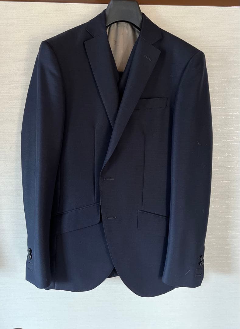 美品 英国製テーラーロッジ　3ピーススーツ　ウール&モヘヤ　光沢&高級感