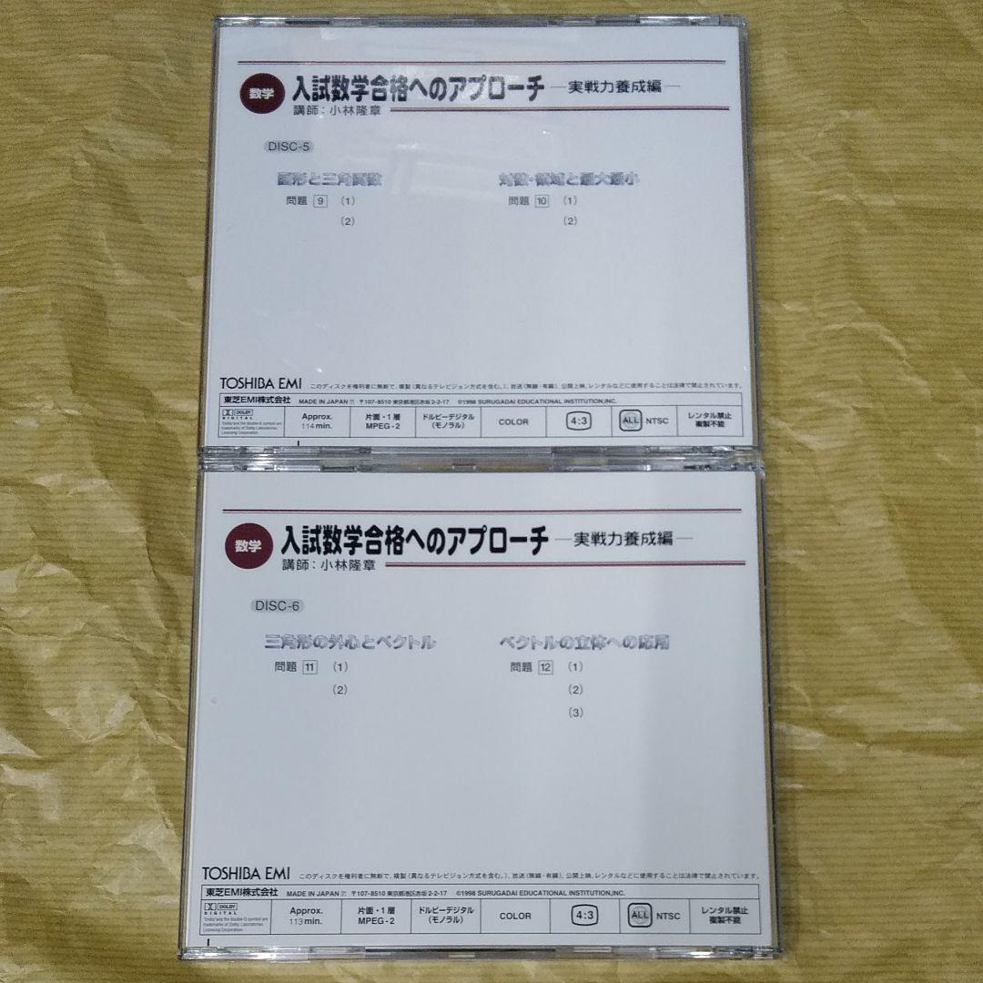 条件付でテキスト付き　絶版　DVD 駿台・小林隆章　数学講座　大学入試の数学講座