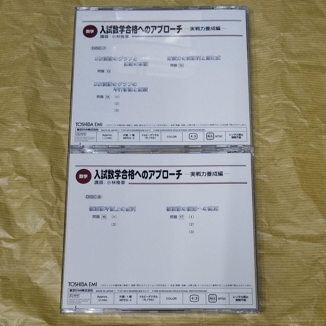 条件付でテキスト付き　絶版　DVD 駿台・小林隆章　数学講座　大学入試の数学講座