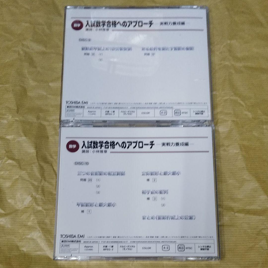 条件付でテキスト付き　絶版　DVD 駿台・小林隆章　数学講座　大学入試の数学講座