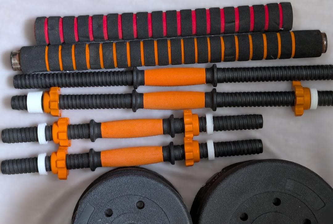 【送料込み】バーベル　ダンベル　両用　合計50kg以上