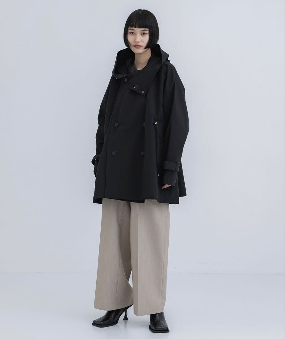 VACHEMENT ヴァシュモン　リサイクルシェルタフタショートトレンチ