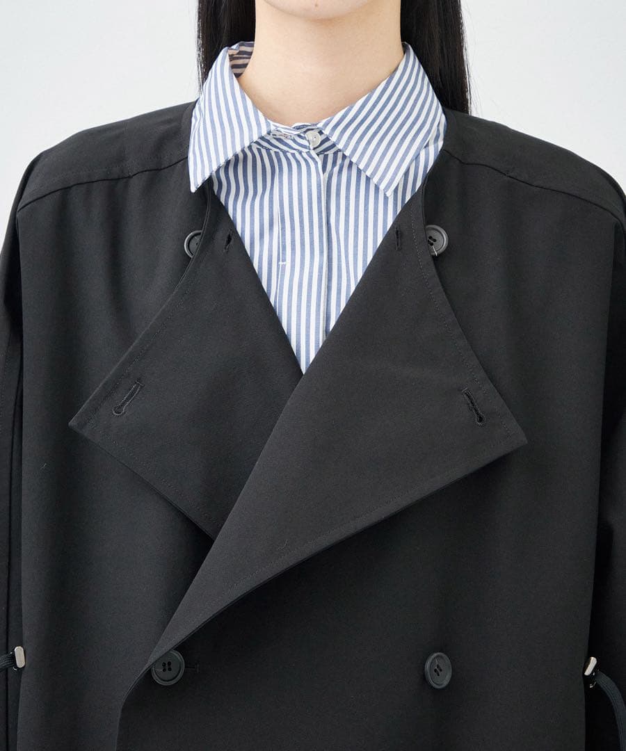 VACHEMENT ヴァシュモン　リサイクルシェルタフタショートトレンチ